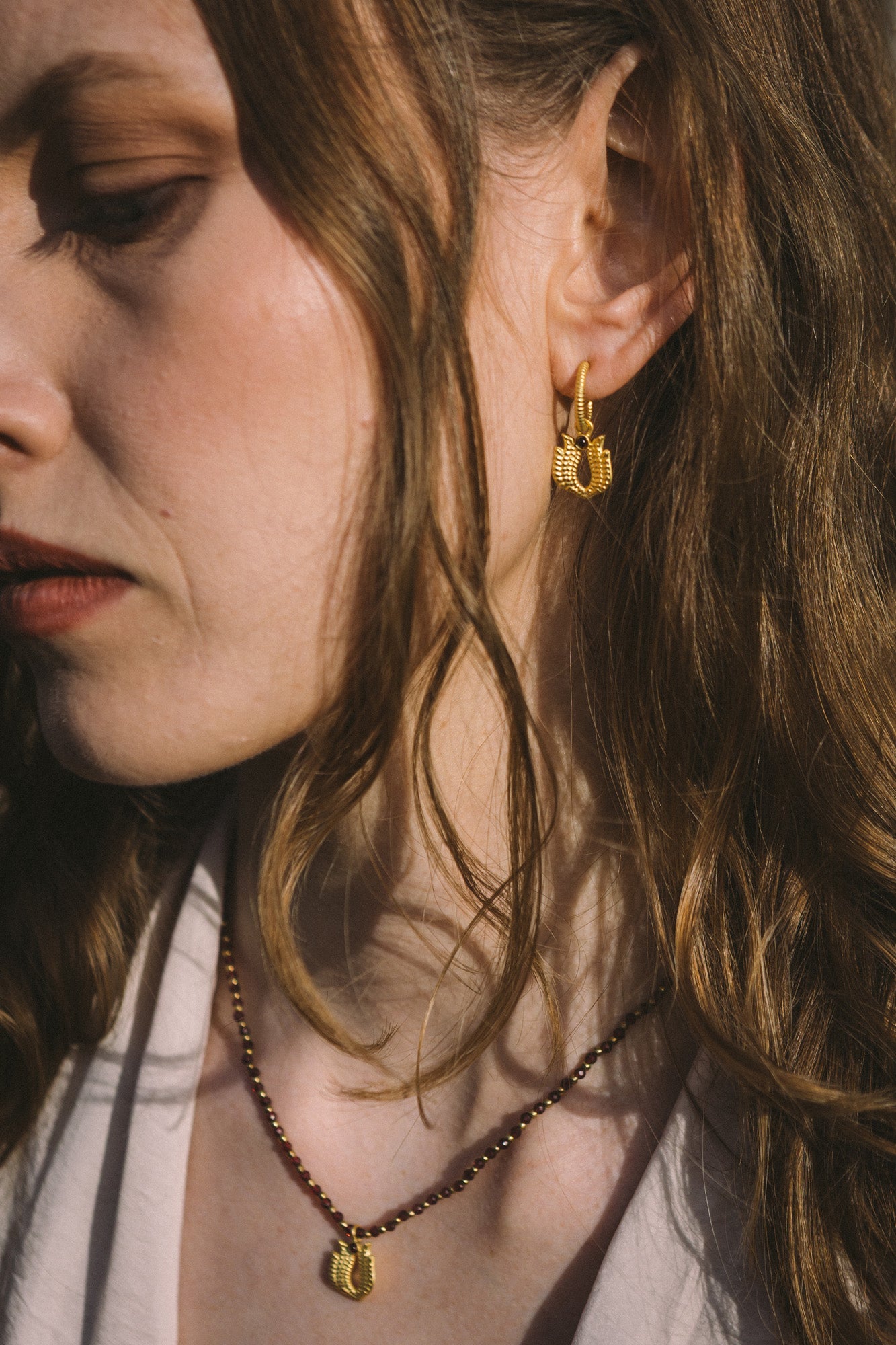 Faravahar Winged Earrings