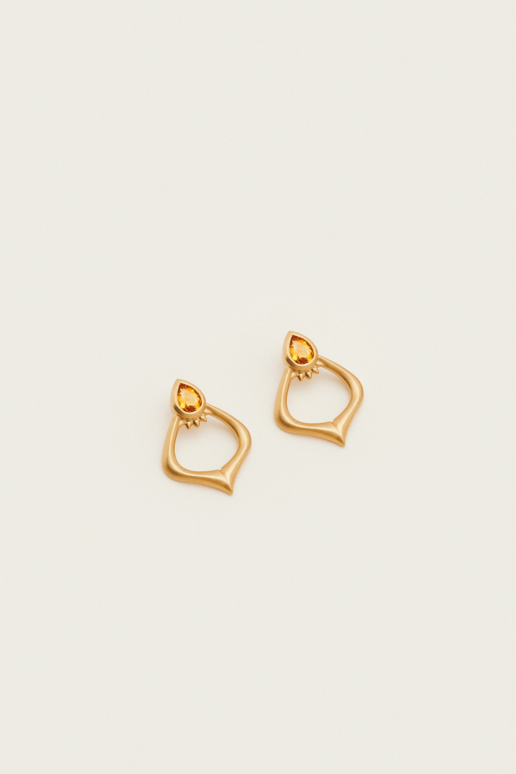 Handmade Alborz ear studs made by Moznabi Jewellery