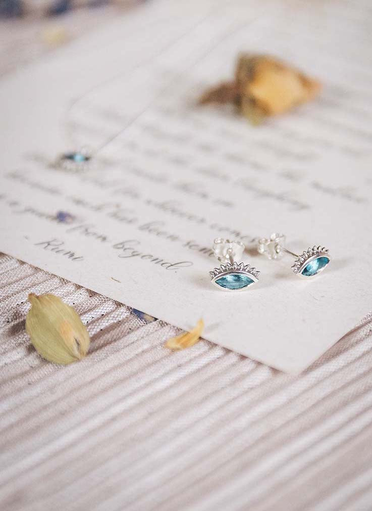 Cheshm Silver Studs