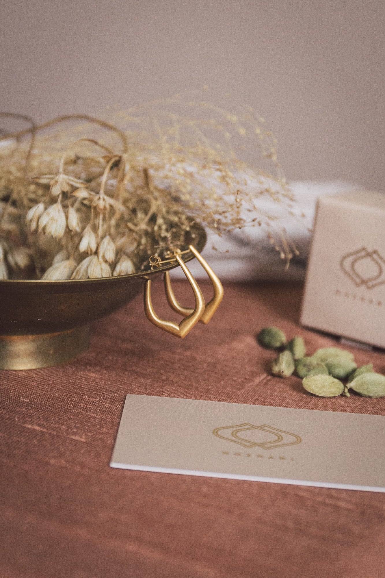 Essence of Persia Large Gold Vermeil Hoops from Moznabi Jewellery