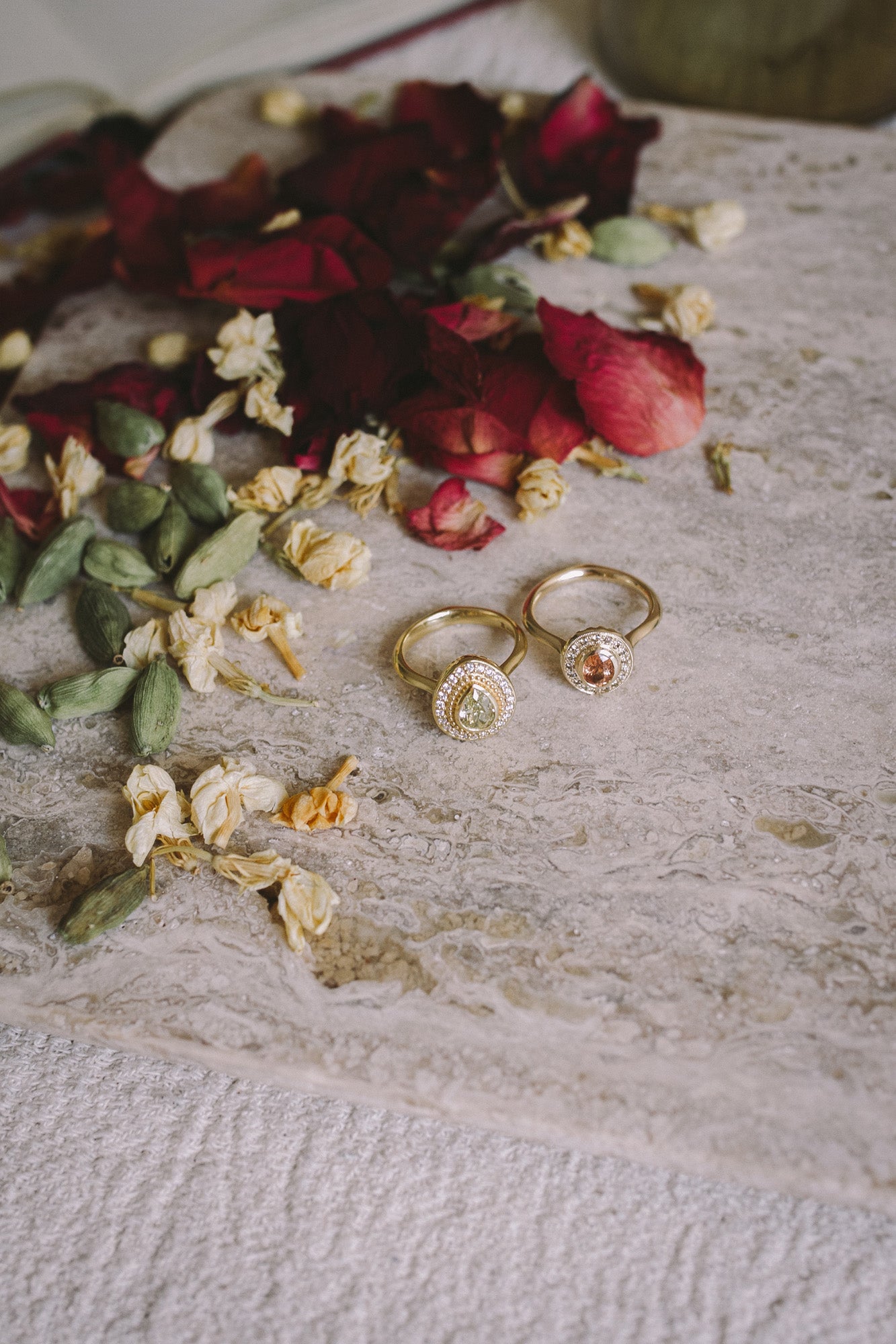 Handmade Engagement Rings from the Moznabi Jewellery Aroosi Collection