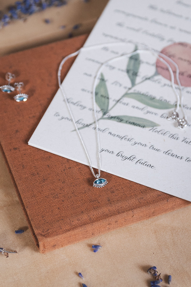 Cheshm Silver Pendant handmade by Roxanna Moznabi