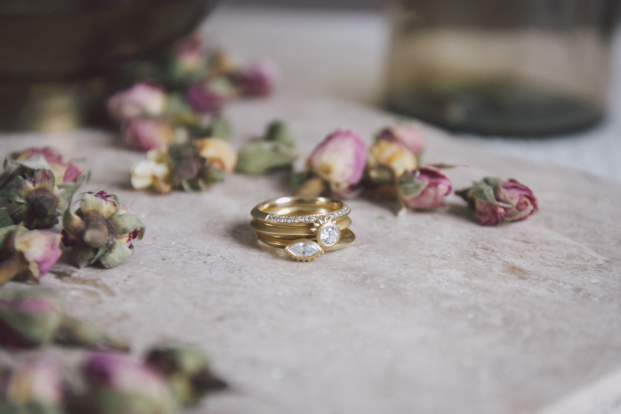 Handmade diamond rings from Moznabi Jewellery