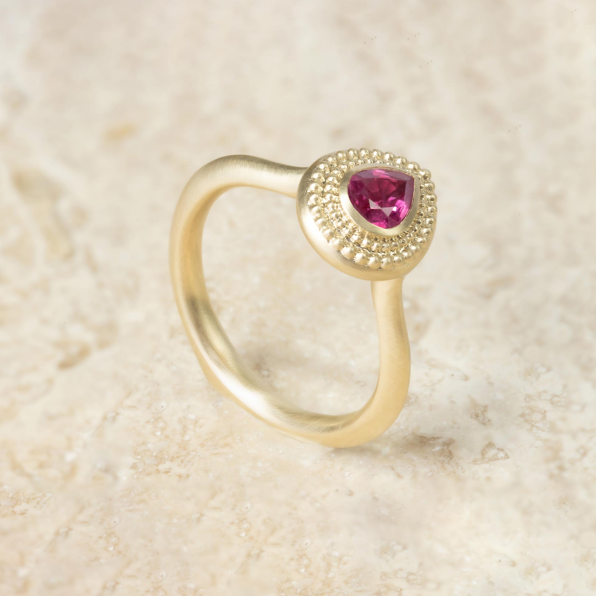 Aroosi Ruby & Garnet Ring